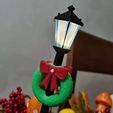 20221206_195612.jpg Christmas Streetlamp with Bows and Garland
