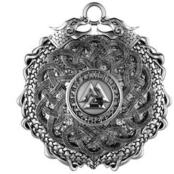 Viking-valknut-23.2.1.jpg STL file Viking valknut pendant・3D printable design to download
