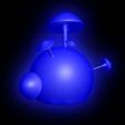 shroom.jpg Mushroom Sphere - print with glow in the dark UV Filament