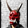 248818924_10226954552588870_866440082087101541_n.jpg Aragami 2 Mask - Oni Devil Mask - Halloween Cosplay