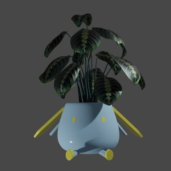 planter.png OBJ file bunny planter・Template to download and 3D print