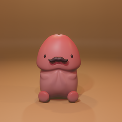 V2GoBigote.png STL-Datei OCHINCHIN CUTE FIGURE + Moustache/ PENIS CUTE FIGURE + CHICHI FREE FIGURE・Design zum Herunterladen und 3D-Drucken