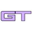 GT.STL "GT" logo keychain