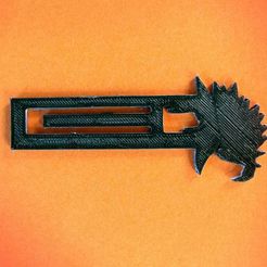Sand_mark.jpg Free STL file Bookmark bookmark Guess the pokemon? Sandslash bookmark・Model to download and 3D print