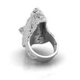 7.jpg Mens Wolf Ring 3D print model