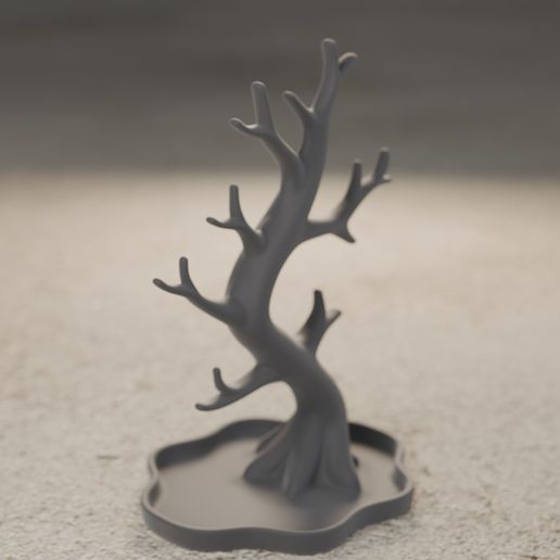 Crooked Tree Jewelry Holder - Ring and Necklace Stand