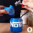 4.webp Mate Nitro Botella NOS - 2 En 1 - Mate con dispenser de azucar