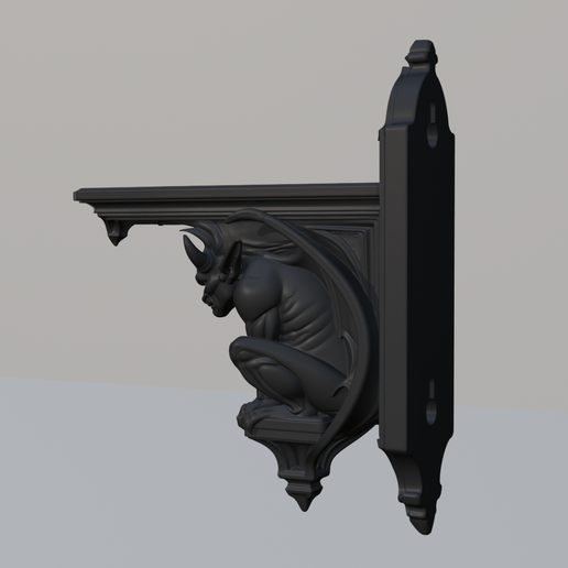 Screenshot-2026-05-14-223606.png Gargoyle Corbel Shelf Bracket – Gothic Wall Shelf Support, Hangable Gargoyle Decor