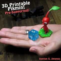 1.jpg Red Pikmin 3D Printable model, pre-supported