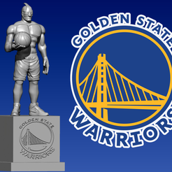 njh.png NBA - Golden State Warriors mascot statue - 3d Print