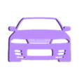 R32_key_50mm.stl Nissan Skyline GTR R32 key silhouette