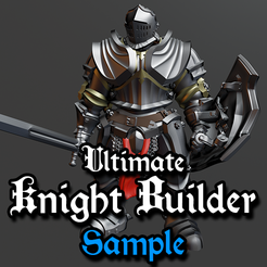 Banner_Freebie.png Free 3D file Ultimate Knight Builder - Sample・3D printing template to download, AdamantArsenal