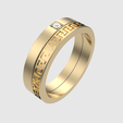 rotating_15.png Intricate Greek Key Band Ring 3D print