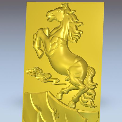 HorseOnRocks2.jpg Télécharger fichier OBJ gratuit cheval au sommet des montagnes • Design à imprimer en 3D, stlfilesfree