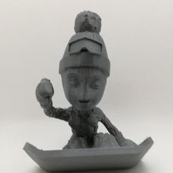 IMG_20220102_114001.jpg STL file Snow Groot・3D printing design to download