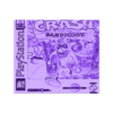 Jaquette Crash Bandicoot negatif.stl LITHOPHANE Cover Crash Bandicoot PS1