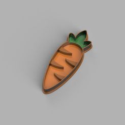 Emporte-pièce-carotte-4.jpg Archivo STL COOKIE CUTTERS Zanahoria・Objeto para impresora 3D para descargar