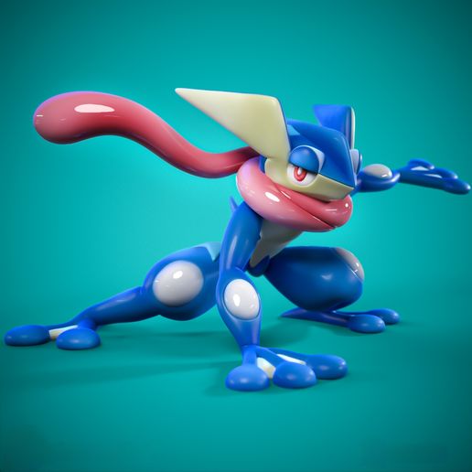 High Quality Greninja Miniature - 3D Printable STL Model For Tabletop Gaming and Display