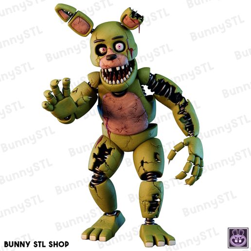 👾 Springtrap - FNAF・ STL File for 3D printing・Cults