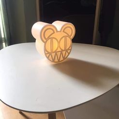 Radiohead_05.jpeg Fichier OBJ Lampe LED de bureau "Radiohead bear".・Modèle à télécharger et à imprimer en 3D