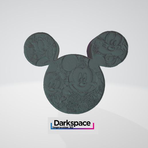 Mickey Disney lithophanie 3D model