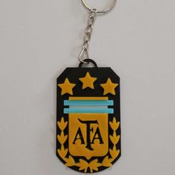 IMG-20221224-WA0004.jpg STL file AFA 3 STARS SHIELD KEYCHAIN・3D printable model to download