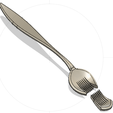 spork.png Free STL file Modular Spork (Spoon & Fork)・3D print object to download