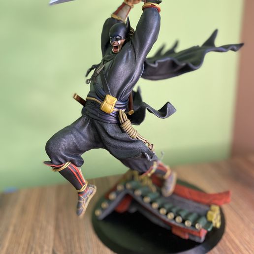 Batman Shinobi 3D Printing Figurine Assembly 3D model - 3D model önizlemesi