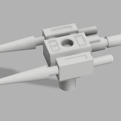 2023-01-22_16h38_08.png STL-Datei Power Rangers Lightspeed Rescue Megazord Water Cannon・Modell zum Herunterladen und 3D-Drucken