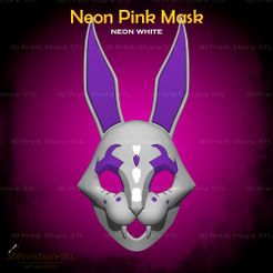 1.jpg Pink Mask from Neon White Game - Fan Art 3D print model