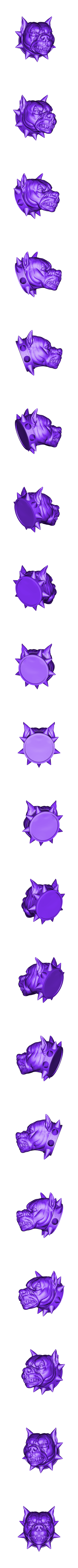 Pitbull2.stl Animal Head