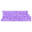 BlackRedYellow - Deadpool and Wolverine v2.stl 3D ÇOK RENKLİ LOGO/TABELA - Deadpool ve Wolverine (İki Sürüm)