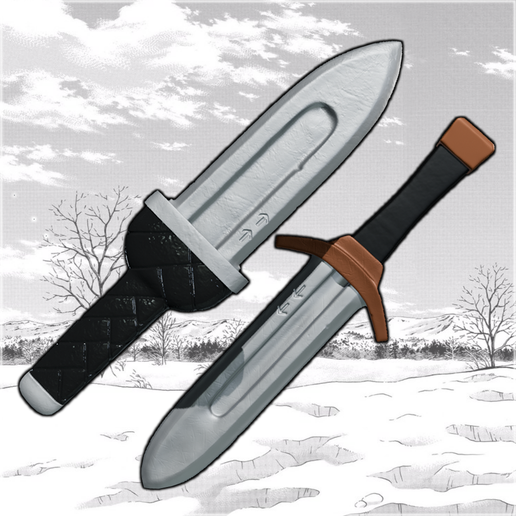 3D file Thorfinn #39 s Daggers Vinland Saga 🗡️ ・3D printing template to