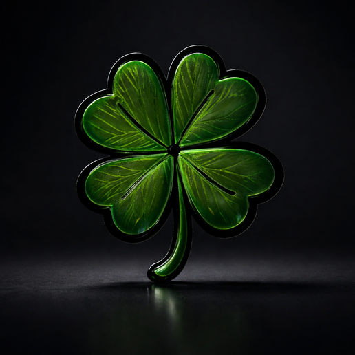 St Patrick’s Day 3D Printed Four Leaf Clover Shamrock Decor | Lucky Clover Wall Sign | Irish Green Home Decor
