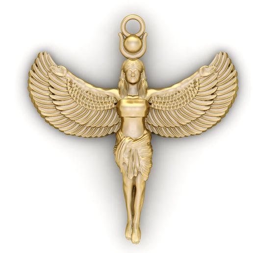 Archivo 3D Egyptian Goddess ISIS Statue Pendant 3D STL OBJ Formats 3D ...