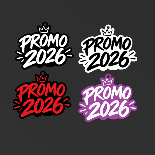 Llavero Egresados Promo 2026 - por capas