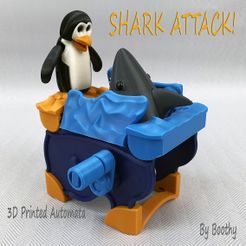 Shark-Attack-Title-6.jpg Download free STL file Shark Attack • 3D printer design, boothyboothy