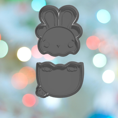 Bear in Egg Cookie Cutter Set