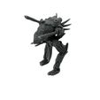 Space-Elf-Walker-1-unpainted-Mystic-Pigeon-Gaming-11.jpg Walker Mech Gun Platform (60mm base, space elf proxy)