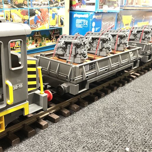🛤️ Playmobil Ferrocarril Playmobil Tren LGB Carga Motor