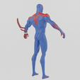 Renders0007.png Spiderman 2099 Spiderverse Textured Rigged Lowpoly