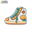 895_cutter.png FUN HIGH TOP SNEAKERS COOKIE CUTTER MOLD