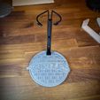 IMG_7539.jpg TMNT Sewer Cover for 1/4 scale figure stand Great for NECA 16" Turtles