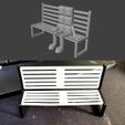 Bank.jpg Miniature Display Bench – Modular 4-Piece 3D Printable Seat for Figurines