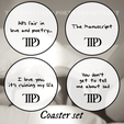 CoasterSet1.png 10 Coasters set Taylor Swift TTPD