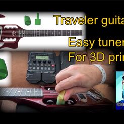 For 3D printing = a | ,2 = rr a o =o —- : ae iia J ‘ &, _ x) . Sm ms as = - | >- = \ . - " . I \ Y . y ————— <a 4s - 4 —— ‘. » a ” i . * Traveler Guitar Easy tuner key