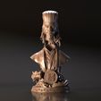 part-사본.jpg Bust of Zhuge Liang - Romance of the Three Kingdoms 3D print model