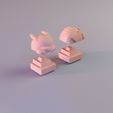 Pikachu_18.jpg Lazy Pikachu Keyboard Decoration - 3D Print Model STL