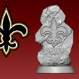 ghhg.png NFL New Orleans Saints statue -  American football  - 3d model