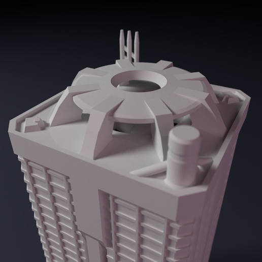 Apartmant-block-3.png 3D file Apartment block - Building - For board games like Monsterpocalypse・3D print design to download, Rayjunx
